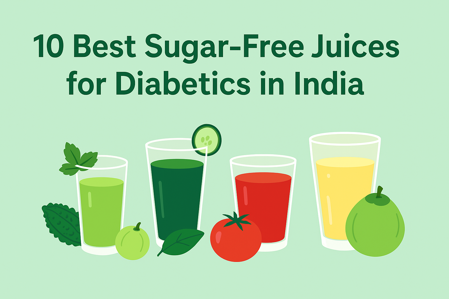 10 Best Sugar-Free Juices for Diabetics in India (2025 Guide) 10 Best Sugar-Free Juices for Diabetics in India (2025 Guide)